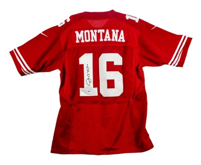 Lot of (8) Joe Montana Signed San Francisco 49ers Jerseys